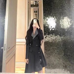 AMNUE 2-piece Blazer & Asymmetrical Strapless Dress Set